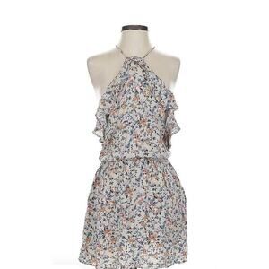 American Eagle Dainty Off Shoulder Floral Cotton Mini Dress Ruffle Women XS Flow